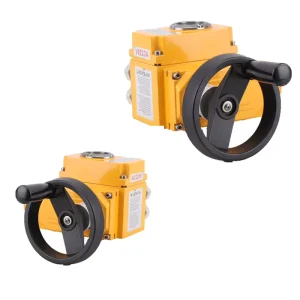 HGZK Mini Electric Motorized Valve Actuators with Modbus RS485 4 20mA 0 10V Communication and Modulation Function 50NM 6000NM
