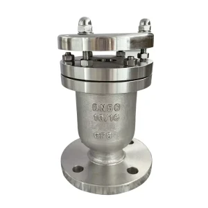 HR P41X 16P SS304 Flange Type Automatic Air Exhaust Valve Quick Venting Valve for Industrial Water Drainage Systems