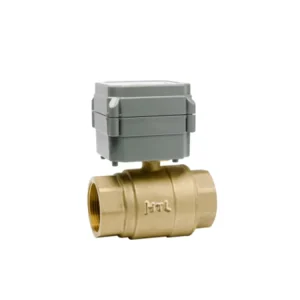 HT Electric Motorized Brass Ball Valve DC AC Voltages 3.6V 24V 110V 220V OEM Customizable Plating Options Available
