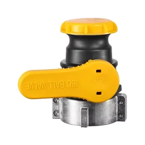 HT Factory Dn50 75mm 2 Inch Male Camlock Ibc Tote Plastic Ball Valve With Epdm Gasket