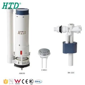 HTD Sanitary Ware Factory ABS Water saving Adjustable Dual Flush Valve System
