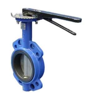 Hand Wheel Rubber Seat Wafer Type Butterfly Valve