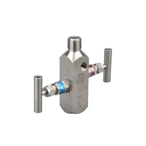 Handle Needle Valve Manifold Stainless Steel 2 Way Valve for Gas Manual Angle