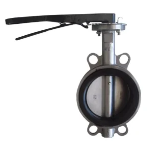Handle Operated Acid Resistant Rubber Lined Butterfly Valve