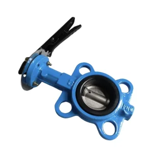 Handle Operated Lug Type 2″ 3″ 4″ Stainless Steel 304 Wafer Butterfly Valve for Water Gas Normal Temp 1 Year Warranty