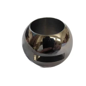 Hardware Accessories 304 Floating Straight Through Adjustable One Piece Stainless Steel V shaped Balls Valve Ball