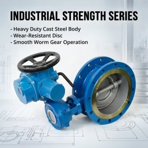 Heat Resistant Anti leak Soft Seal Structure Flange Connection Precise Flow Control Double Eccentric Butterfly Valve