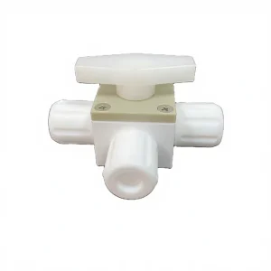 Heat Resistant PFA Flare Needle Valve PTFE 3 Way Valve PTFE Needle Valve