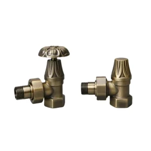 Heating Temperature Control Valve Wooden Handle Angle Radiator Hydraulic Water OEM 1/2-Inch Port 0-1 MPa Pressure