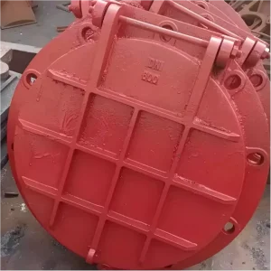 Heavy Cast Iron Round Flap Valve Underground Pipeline Basement Drainage Anti reflux Gate