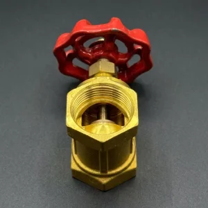 Heavy Duty 1″ Brass Globe Valve Manual Shutoff OEM ODM Customizable NPT Connection 1 Year Warranty Low Temp Water