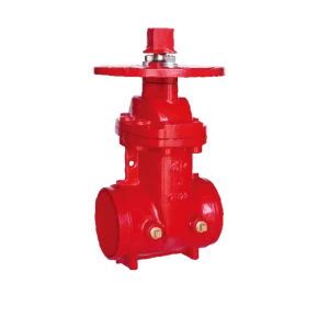 Heavy Duty 2 12 inch Gate Valve Resilient Wedge NRS Gate Valve Grooved End Ductile Iron Casting Steel Valve