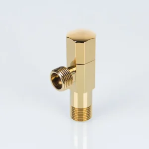 Heavy Duty Brass 2 Way Angle Valve Double Outlet Water Control Angle Valve