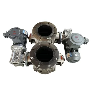 Heavy Duty Electric Rotating Valve DN300 AC 220V High Temperature Control OEM for Ash Unloading