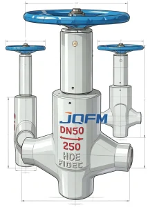 Heavy Duty Forged Alloy Steel Clamp Quick Connect High Pressure Flat Wedge Gate Valve for Industrial Pipeline