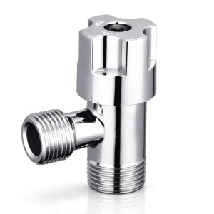 Heavy Duty Handle Brass Plumbing Valve Lead Free Mirror Chrome Plated Brass Angle Valve High Pressure & Corrosion Resistant