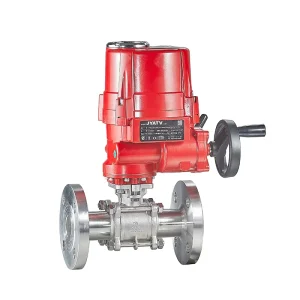 Heavy Duty Industrial Explosion Proof Electric Actuated Three Piece 304 Stainless Steel Flange Ball Valve for Water OEM