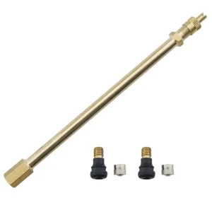 Heavy Duty Nickel Plated Brass Straight Type Valve Extension RV Truck Hand Tool Fits Standard .305-32