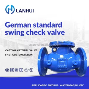 Heavy Duty PN25 PN40 Swing Check Valve Manual Lever Weight Ductile Iron GGG50 Water Medium Pressure Non Return Flanged