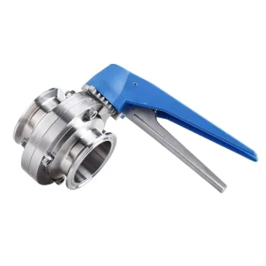 Hengyang 304 316 Stainless Steel Duckbill Quick Install Butterfly Valve Sanitary Manual Clamp Valve DN10 DN300 ISO CE Certified