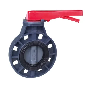 High Corrosion Resistance PVC Butterfly Valve ERA Plastic Pipeline Control Valve for Industrial Water System
