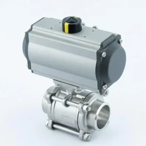 High Durability Automatic 3-Piece Butt Weld Ball Valve Carbon Steel/Stainless Steel Single/Double Acting Pneumatic