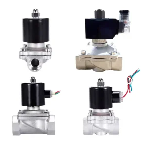High Flow Brass Stainless Steel Solenoid Valve 12V 24V 220V Ball Construction for Water Air Gas Oil Control