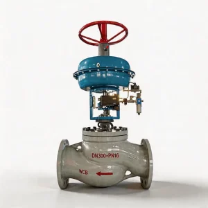 High Flow Chilled Water Pneumatic Control Valves with Diaphragm Actuator 4 20mA Digital Smart Positioner for Flow Regulating