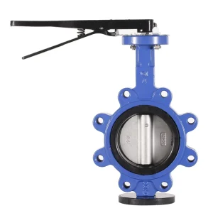 High Performance API609 4 Inch Manual Lug Type Cast Iron Butterfly Valve for Water ISO9001 CE Certified