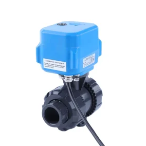 High Performance Compact Industrial Electric Ball Valve 2 Way UPVC Water Plastic Motorized Electric Actuator OEM Multi Voltage