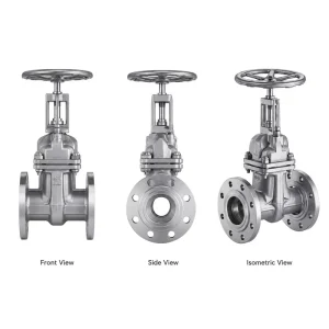High Performance Rising Stem SS316L Metal Seated Gate Valve Z41W 40R CF3M PN40 Flanged Industrial Manual Handwheel 1