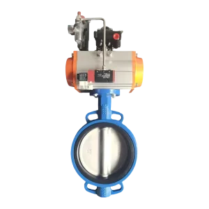 High Performance Stainless Steel Pneumatic Wafer Butterfly Valve Precise Modulation Positioner for Food Chemical Corrosive Media