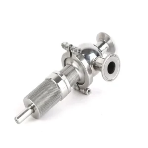 High Polished Hygienic SS304 Tri Clamp Spring Loaded Safety Valve for Pharmaceutical Dairy Pipeline Pressure Safety Valve