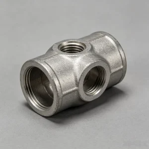 High Precision Aluminum Die Cast Valve Components Custom CNC Process Threaded Square Mount Housing Automation Machine Fittings