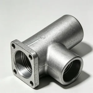 High Precision Die Cast Aluminum Tee Valve Body Custom CNC Thread Machining Automation Fluid Control Equipment Fittings