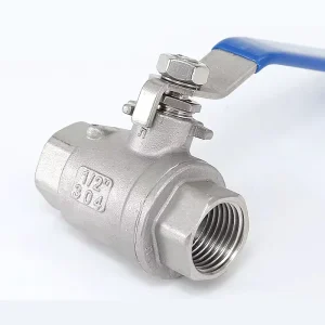 High Precision Polished Stainless Steel Two Piece Ball Valve DN8 DN100 Full Bore EPDM Seat NPT Connection Normal Temperature