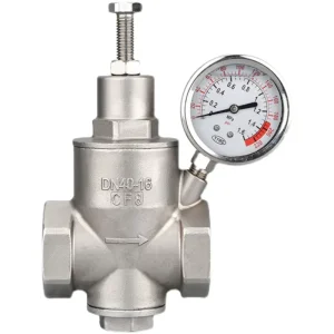 High-Precision Stainless Steel Pressure Reducing Valve, Corrosion-Resistant, Threaded, for Water and Gas Industry Use