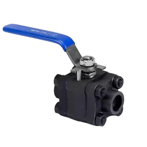 High Pressure 1 2 Inch 800 Pound Forged Steel A105 Material Three Piece Ball Valve