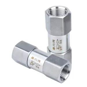 High Pressure 1/4 NPT Female Stainless Steel Non-return One-Way Check Valve for Water Pneumatic Power
