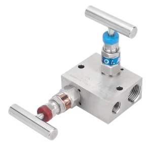 High Pressure 316 Stainless Steel Needle Gas Manual 2 Way Valve Manifolds 90 Degree Instrument