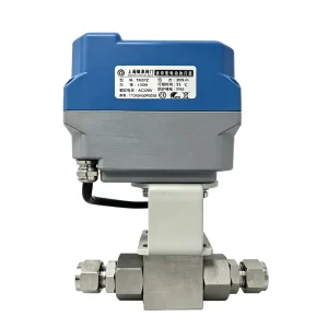 High-Pressure 4-20mA Modulating 3-Way Electric Ball Valve, 316L Stainless Steel Ferrule Type, DN50