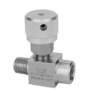 High-Pressure 6000 PSI Hydraulic Stainless Steel 304 316 2-Way Needle Valve 1/8 Inch to 1-1/4 Inch Gas Applications