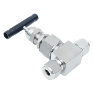 High Pressure 6000 PSI Needle Valve with Double Ferrule Compression Ends 304 316 Stainless Steel