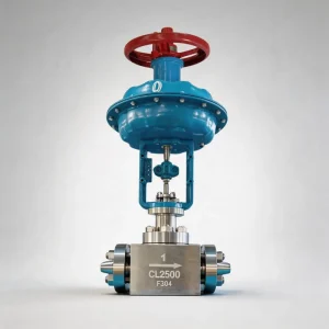 High Pressure Cage Type Pneumatic Digital Control Valve with Smart Positioner and PTFE Seal for Nitrogen Gas Flow Regulating
