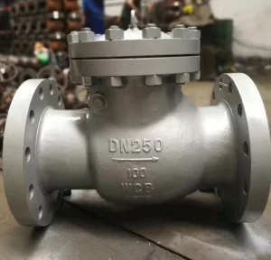 High Pressure Cast Steel Check Valve DN125 PN100 PN40 WCB Flanged 600LB 3Iin One way Valve Large Pumping Station