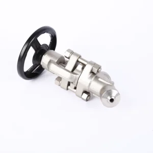 High Pressure Class 1500 Class 4500 Stainless Steel Y Type Needle Valve High Temperature High Pressure Gas Shut Off Valve