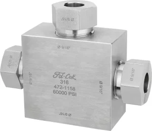 High Pressure Forged Stainless Steel Reducing Tube Fitting 60000 psi Male Connection Polished Surface FD LOK Brand 1 Piece Pipe