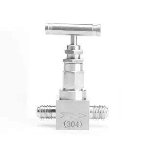 High-Pressure High-Temperature 304 316 Stainless Steel Axial Needle Valve 4-Minute Cut-Off for Water and Hydraulic Media