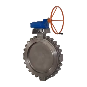 High Pressure High Temperature Class 300 Lug Type Butterfly Valve Fire Safe Anti Blowout Stem Electric Pneumatic Control Metal