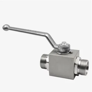 High Pressure Hydraulic Ball Valve BKH Type External Thread Cone Seal Manual Shut-off Valve SS304 SS316L Carbon Steel